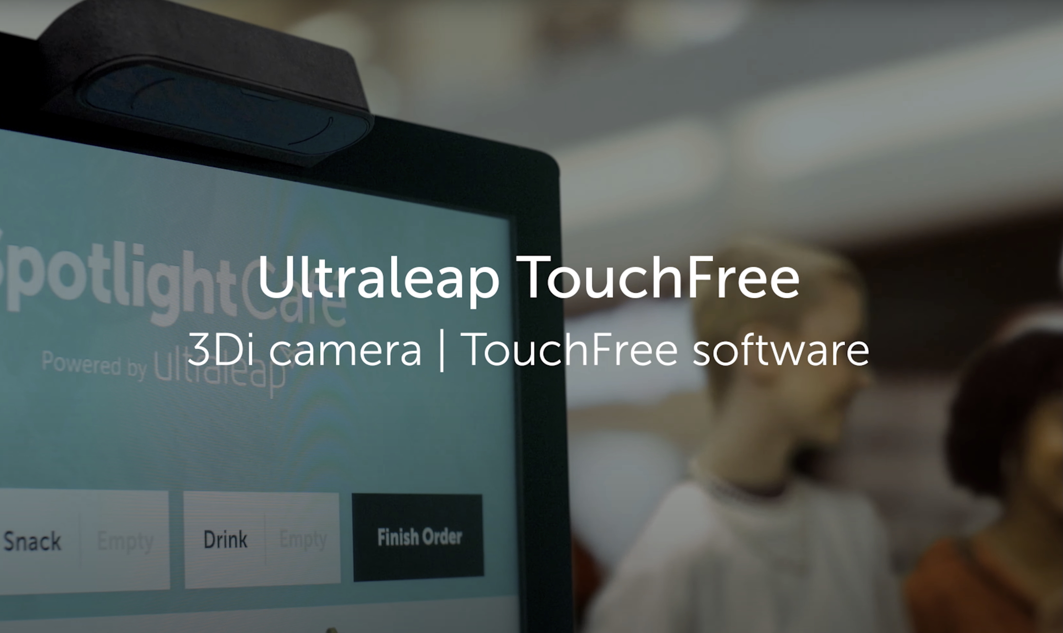 Embedded YouTube video demonstrating the use of the TouchFree mid-air interaction software.
